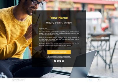 About Me Page
