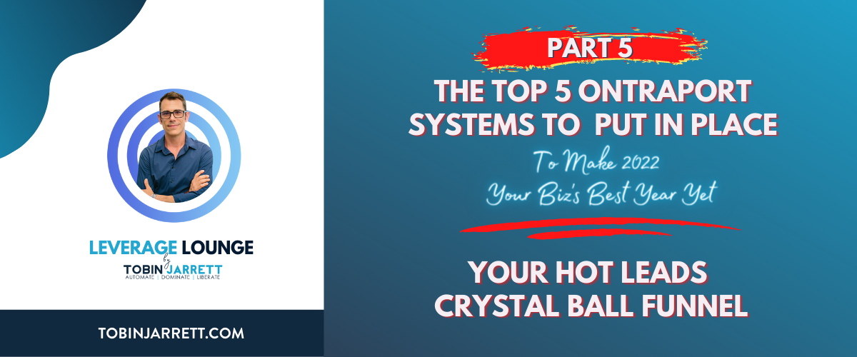Read more about the article PART 5: THE TOP 5 ONTRAPORT SYSTEMS TO PUT IN PLACE TO MAKE 2022 YOUR BIZ’S BEST YEAR YET
