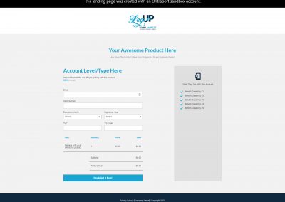 Basic Checkout Page