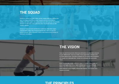 Fitness Studio Recruitment Page