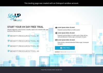 Free Platform Opt-in Page