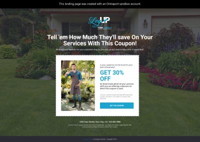 Services Coupon Page (Landscaping)