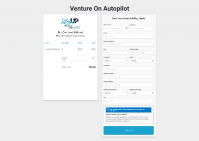 Scalable impact checkout page