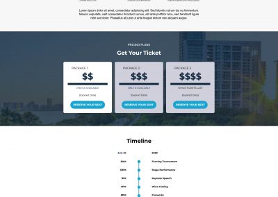 Scalable impact sales page
