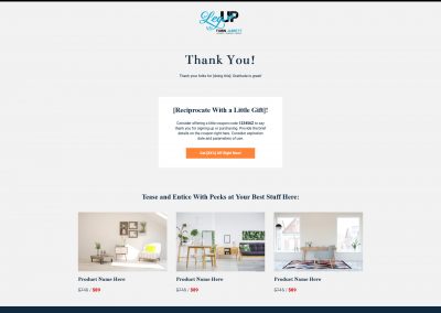 Thank You Page (w/coupon & products)