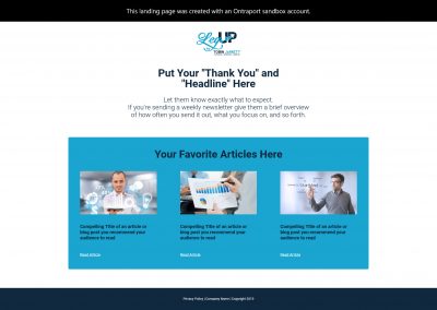 Thank You (With Recommended Reads) Page